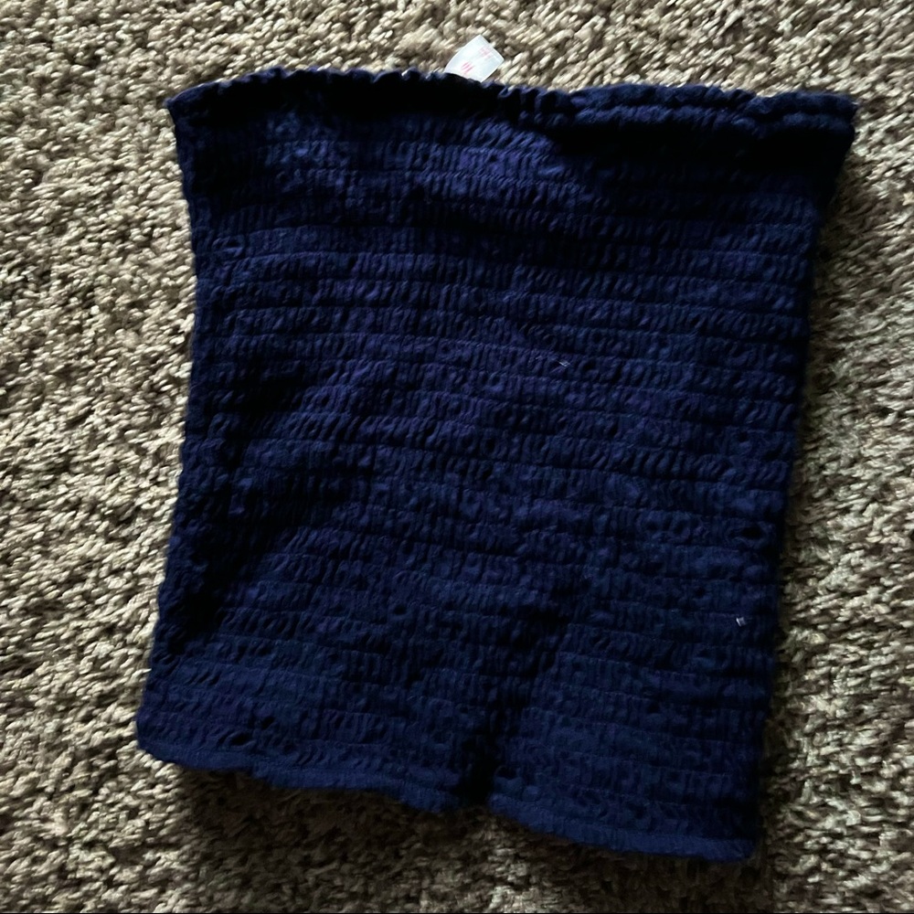 Navy blue tube top